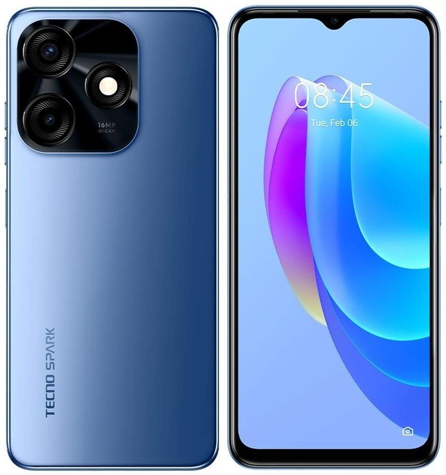 Мега-техника | Смартфон Tecno Spark 10c (KI5M) 4/64GB Blue